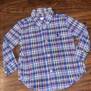 Ralph Lauren Kids Plaid Shirt - Blue, Red, and White